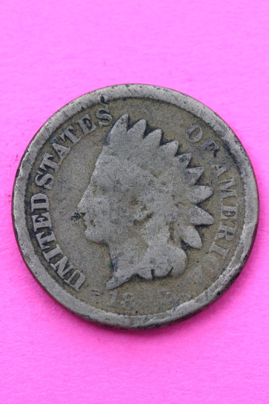 1862 Copper Nickel Indian Head Cent Penny Exact Early Type Coin Pictured 191