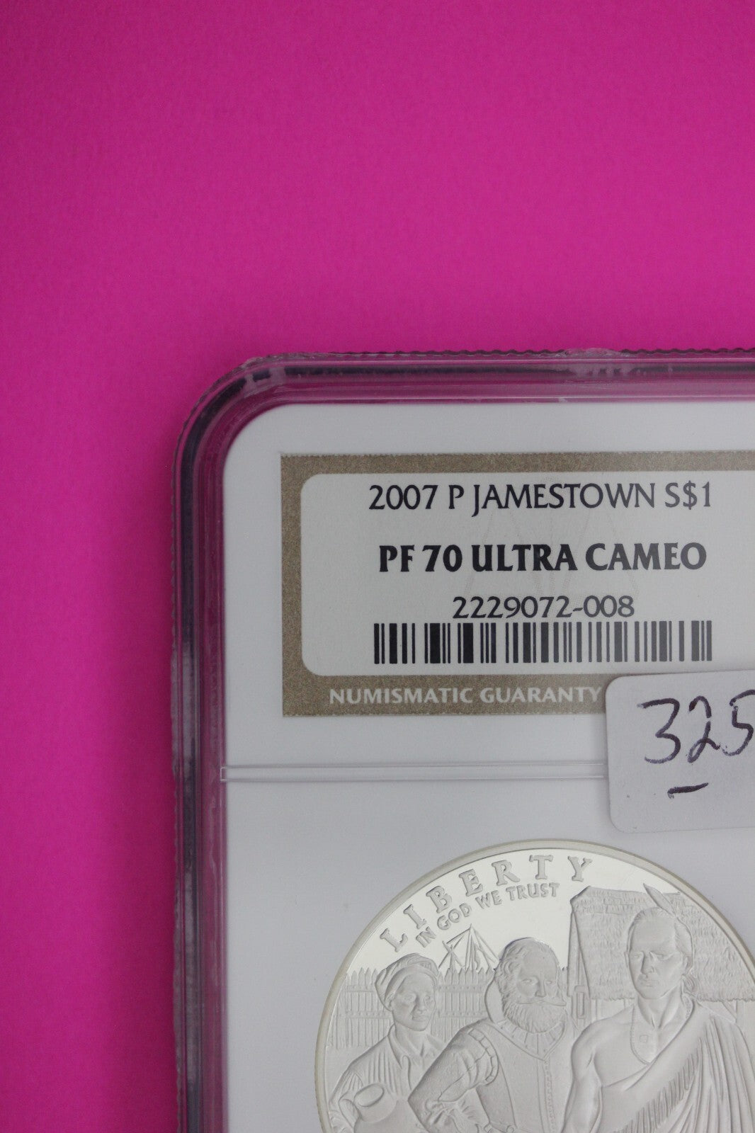 2017 P PF 70 Proof Jamestown Commemorative Silver Dollar NGC Certified Slab 325