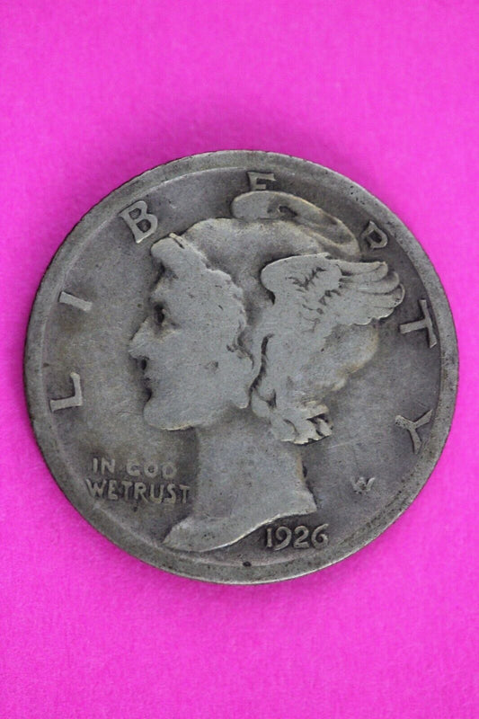 1926 S Mercury Winged Liberty Dime Silver You Get Same Coin In Pics 30