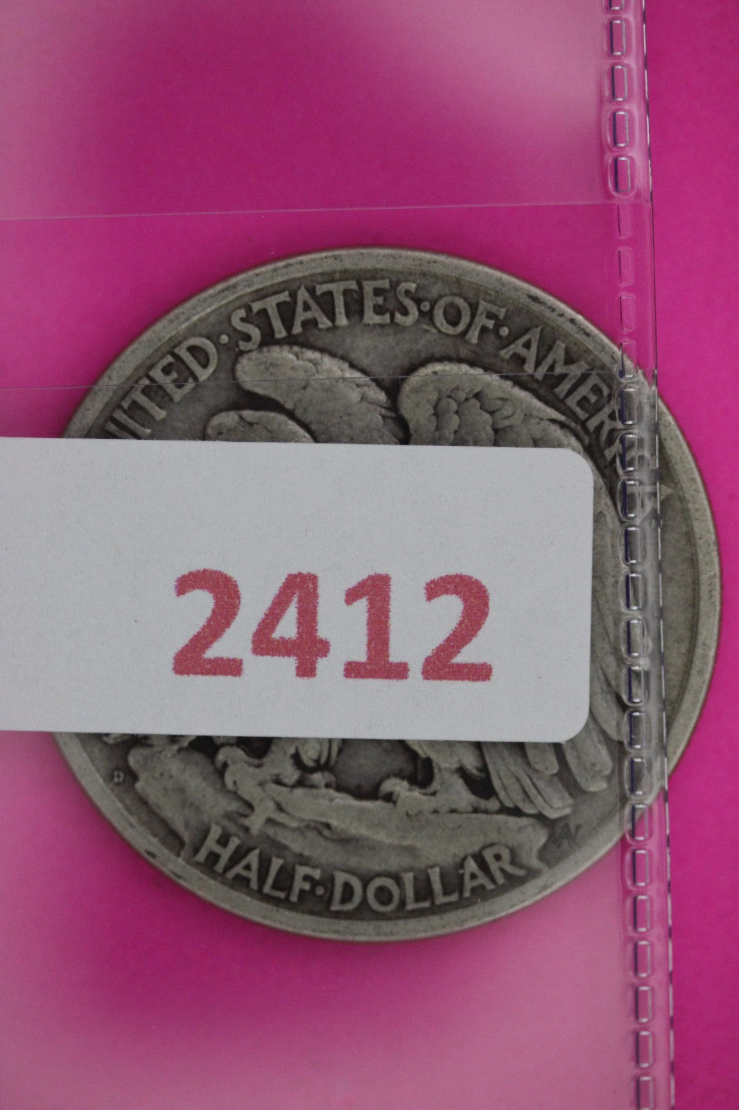 1918 D Walking Liberty Walker Half Dollar Coin Guaranteed Authentic Genuine 2412