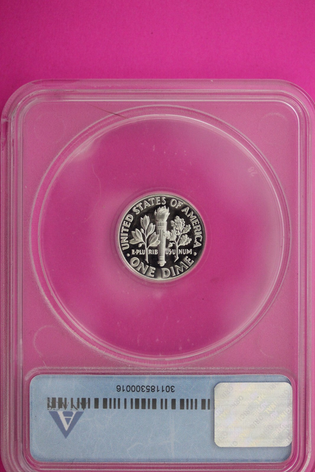 1992 S PR 70 Roosevelt Silver Dime Deep Cameo ANACS Certified Graded Slab 396