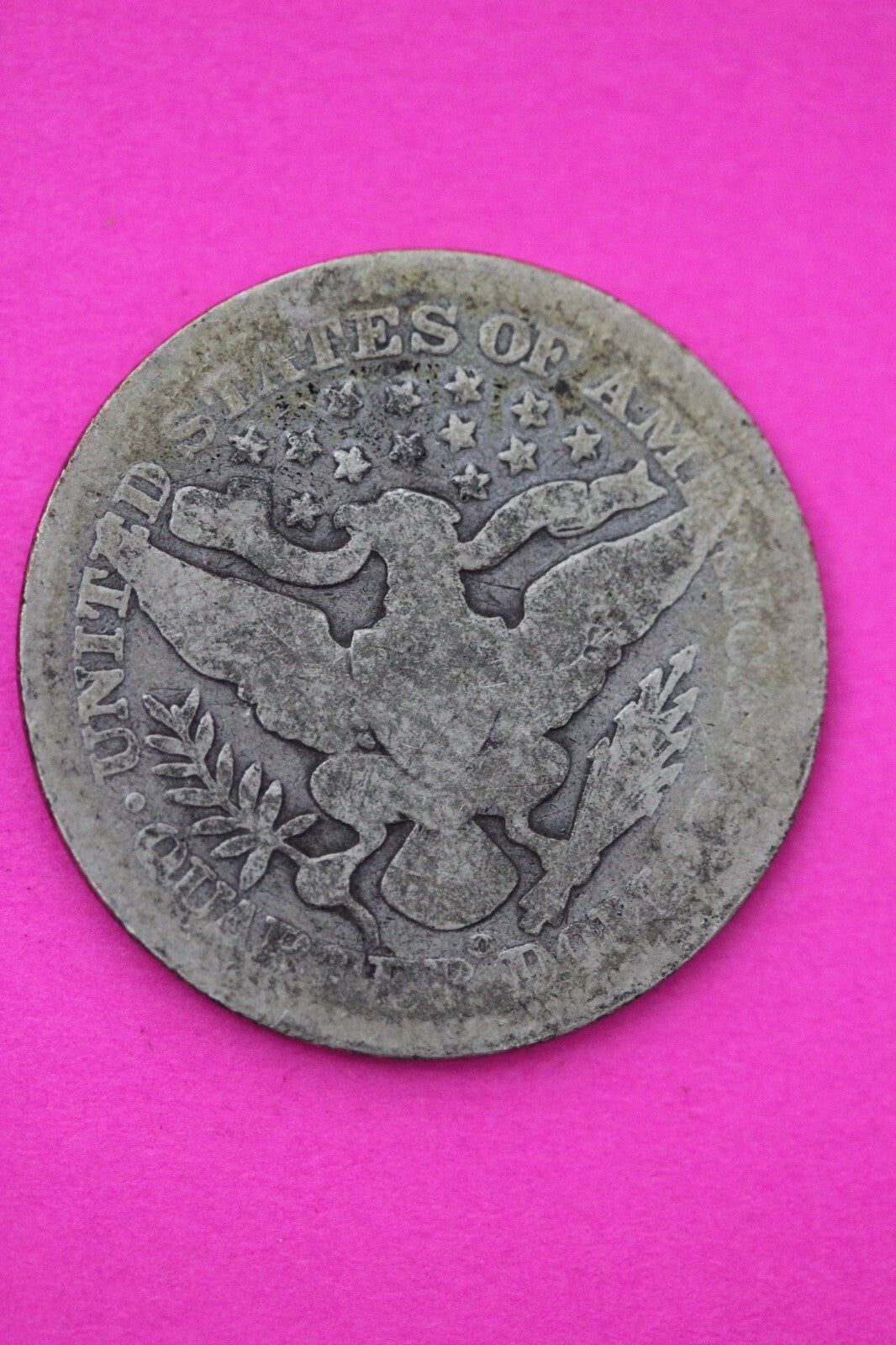 1904 O Barber Liberty Silver Quarter Scarce Semi Key Date New Orleans Mint 24
