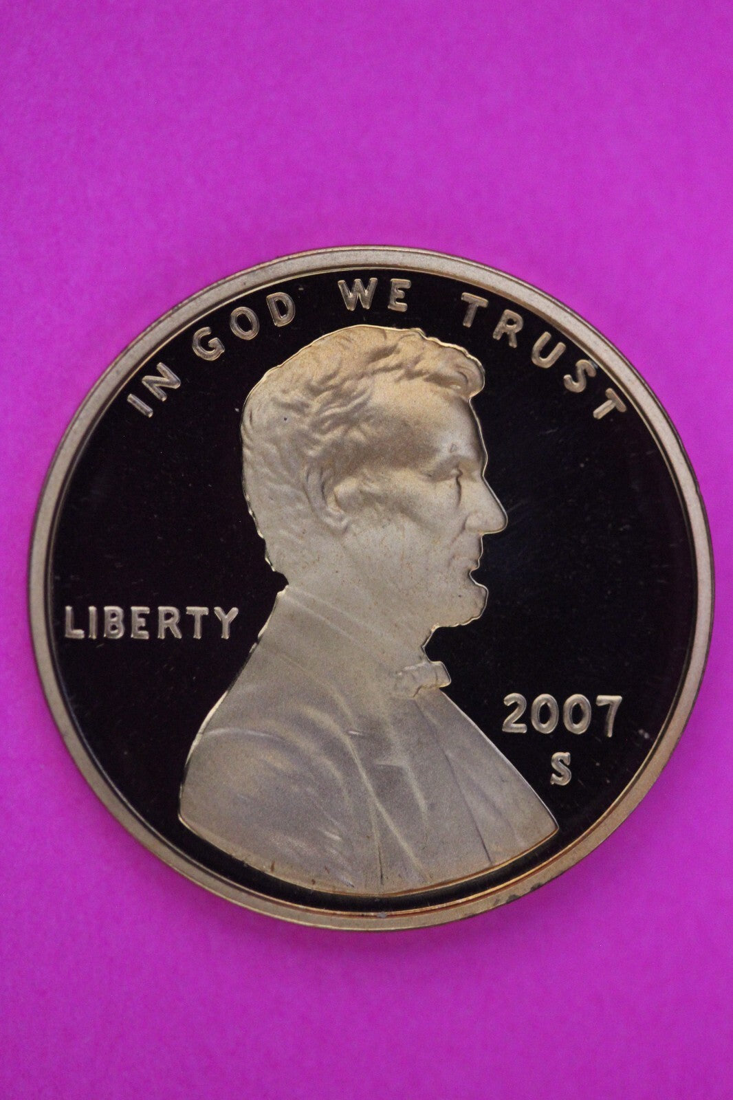Gem Proof 2007 S Ultra Deep Cameo Lincoln Memorial Cent Same Coin In Pics TOM22