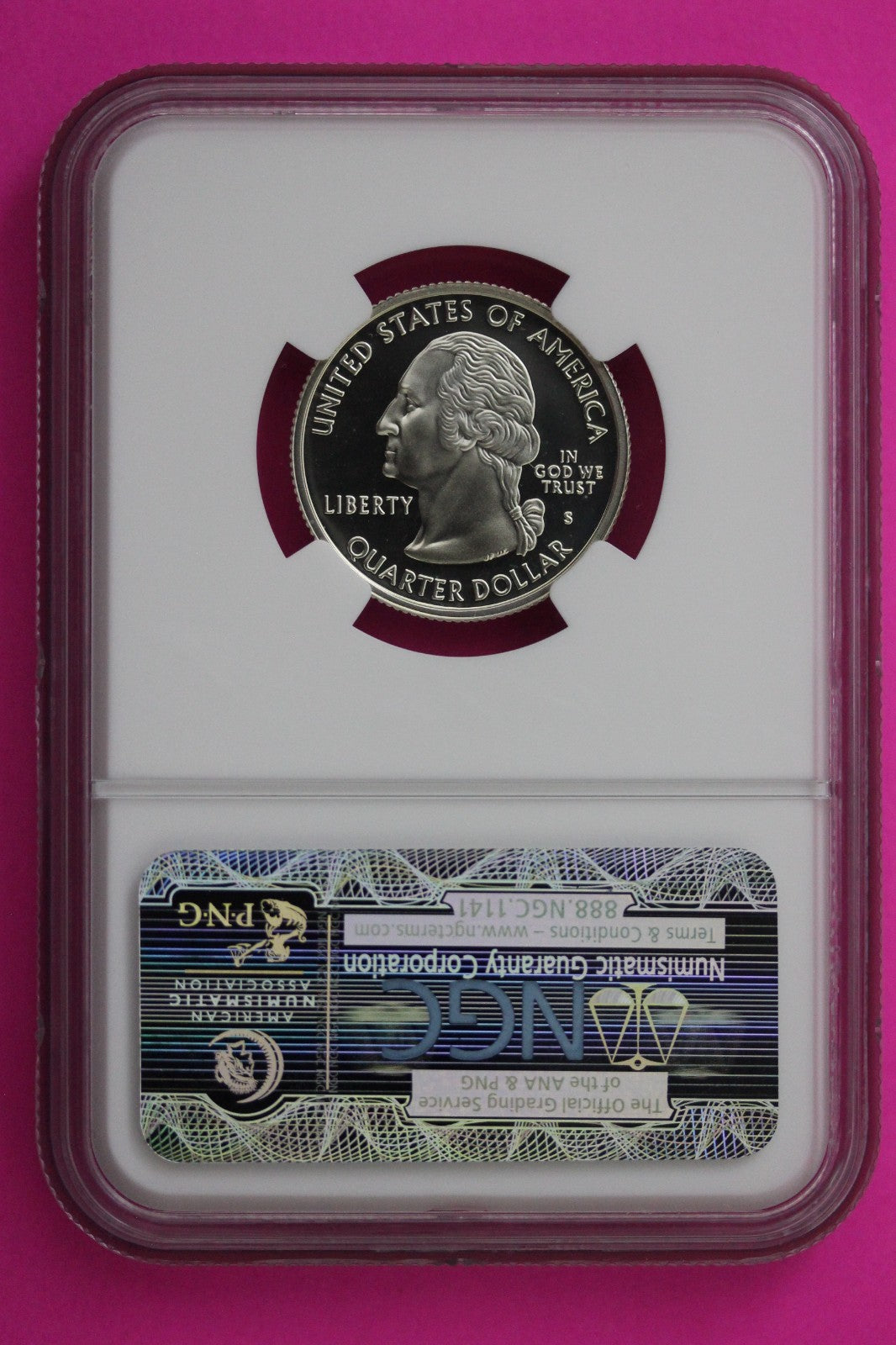 2001 S PF 70 Kentucky Silver State Quarter NGC Certified Authentic Slab 445