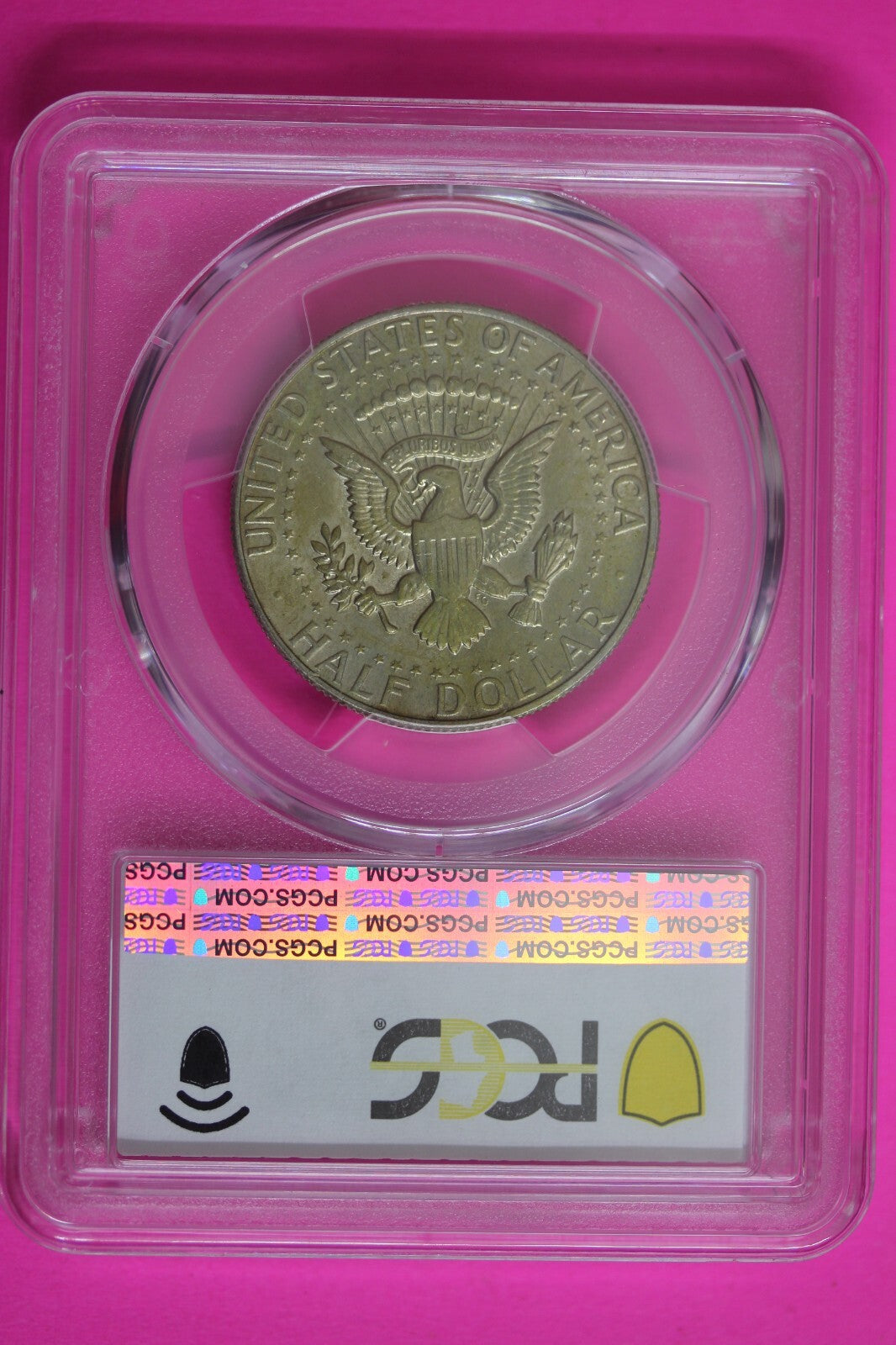 Neon Toned 1967 MS 64 John Kennedy Half Dollar PCGS Slab Trueview OCE 1550