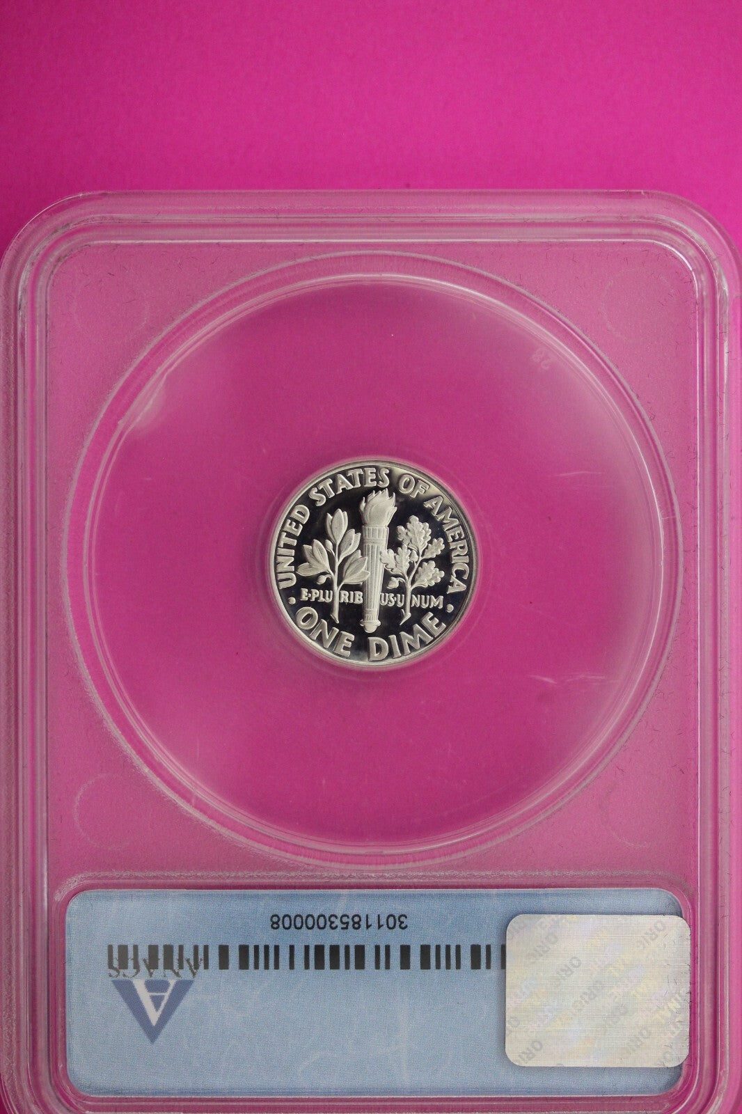 1992 S PR 70 Roosevelt Silver Dime Deep Cameo ANACS Certified Graded Slab 393