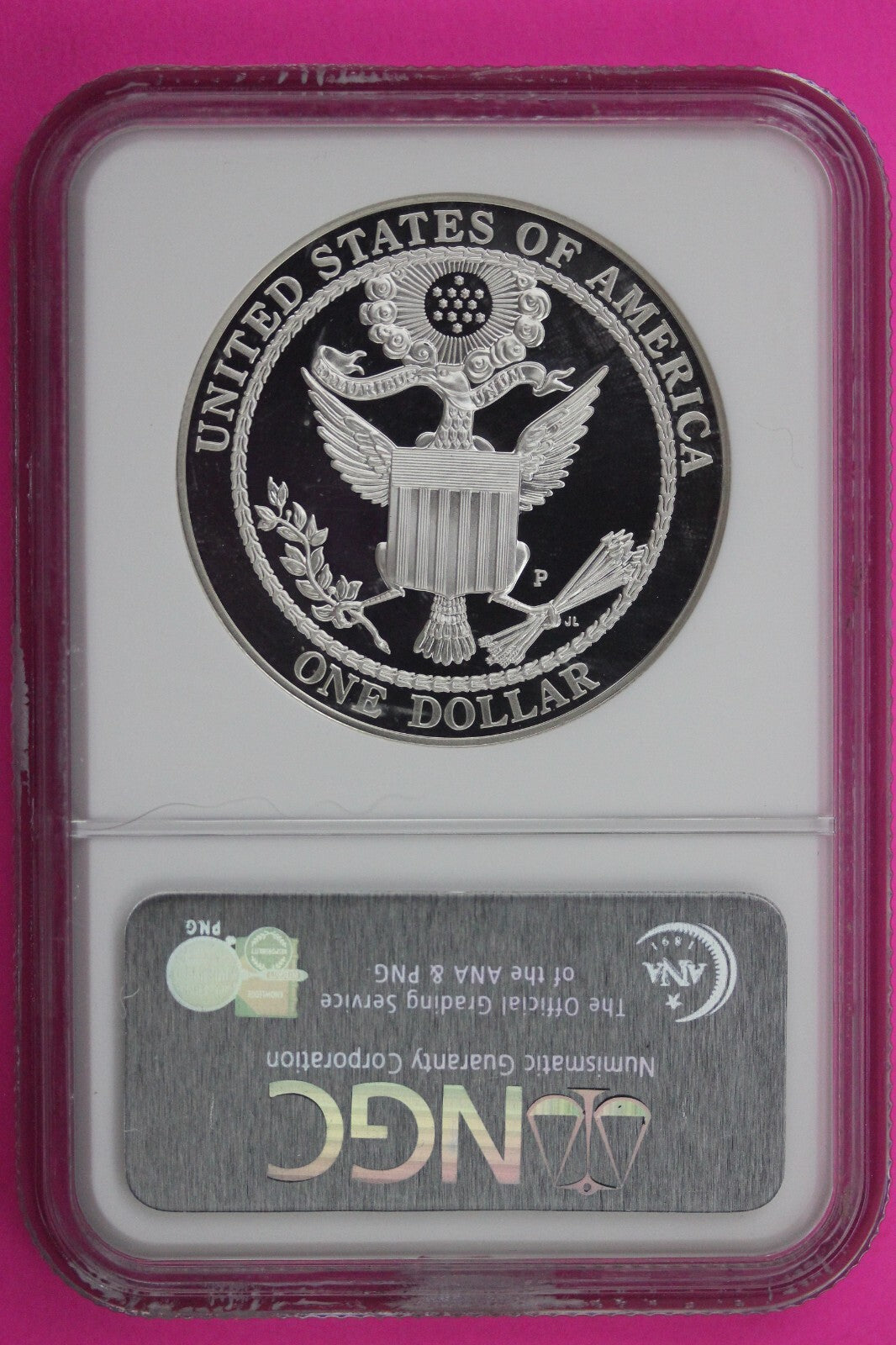 2008 P PF 70 Proof Bald Eagle Commemorative Silver Dollar NGC Graded Slab 316
