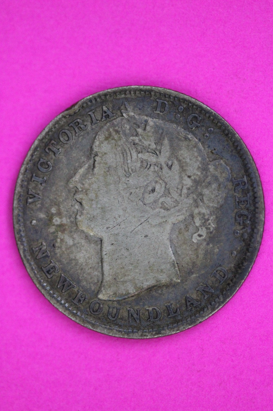 1873 Newfoundland Canada 20 TWENTY Cent Silver Coin Guaranteed Authentic 2235