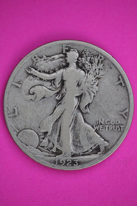 1923 S Walking Liberty Half Dollar Silver Guaranteed Authentic Genuine Coin 2944