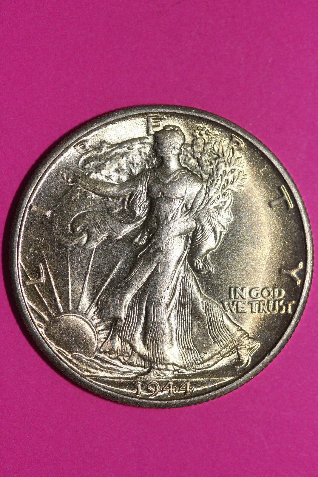 High Grade 1944 S Walking Liberty Silver Half Dollar Guaranteed Authentic 1021