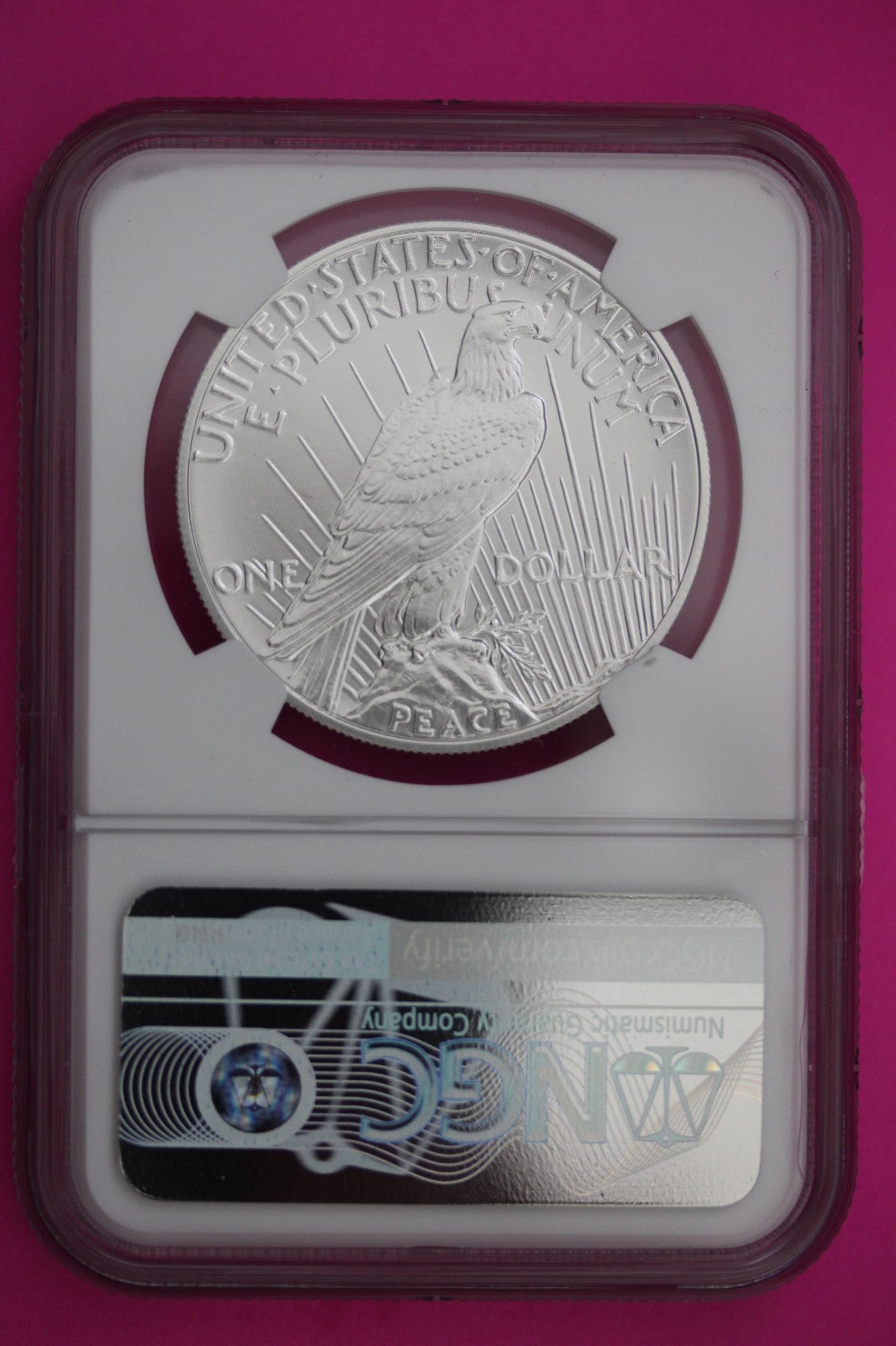 2021 MS 69 Peace Silver Dollar High Relief NGC Authentic Graded Coin Slab 137