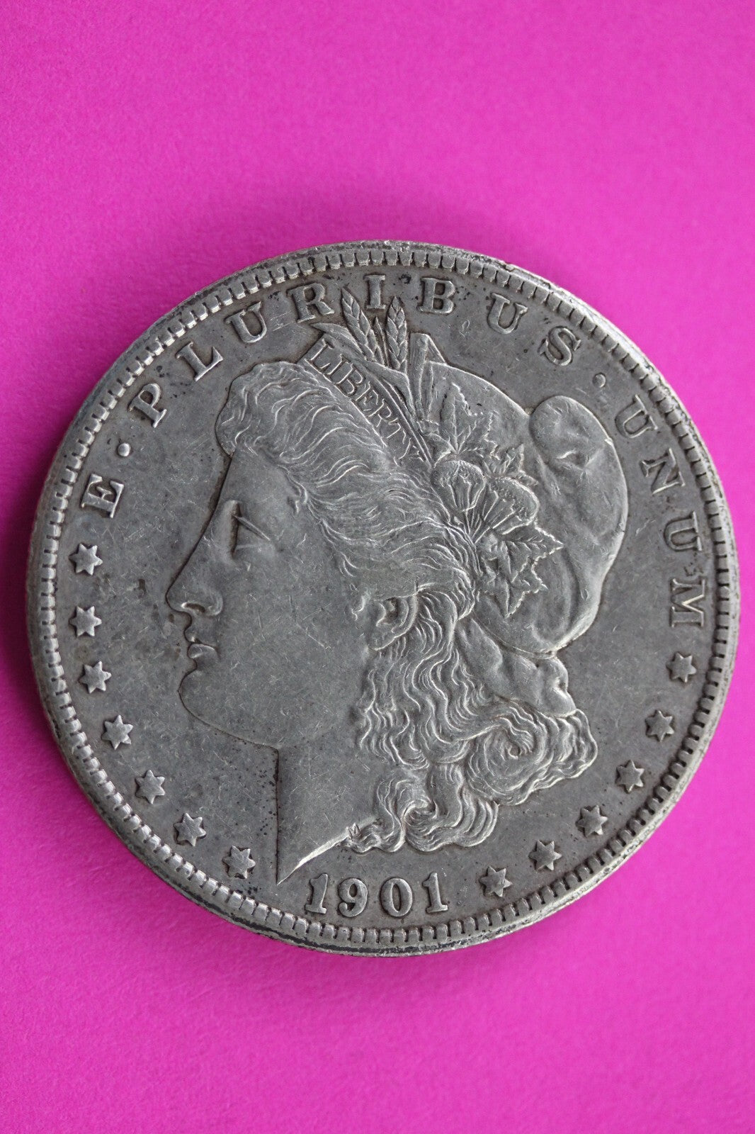 1901 S Morgan Lady Liberty Rare Date Silver Dollar Guaranteed Authentic 0217N