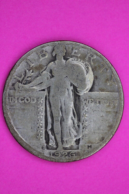 Full Date 1926 S Standing Liberty Silver Quarter You Get The Coin In Pics TOM 90