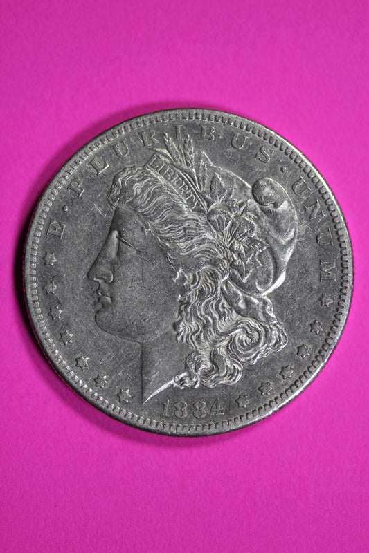 High Grade 1884 S Morgan Liberty Silver Dollar Key Date Coin San Francisco 174