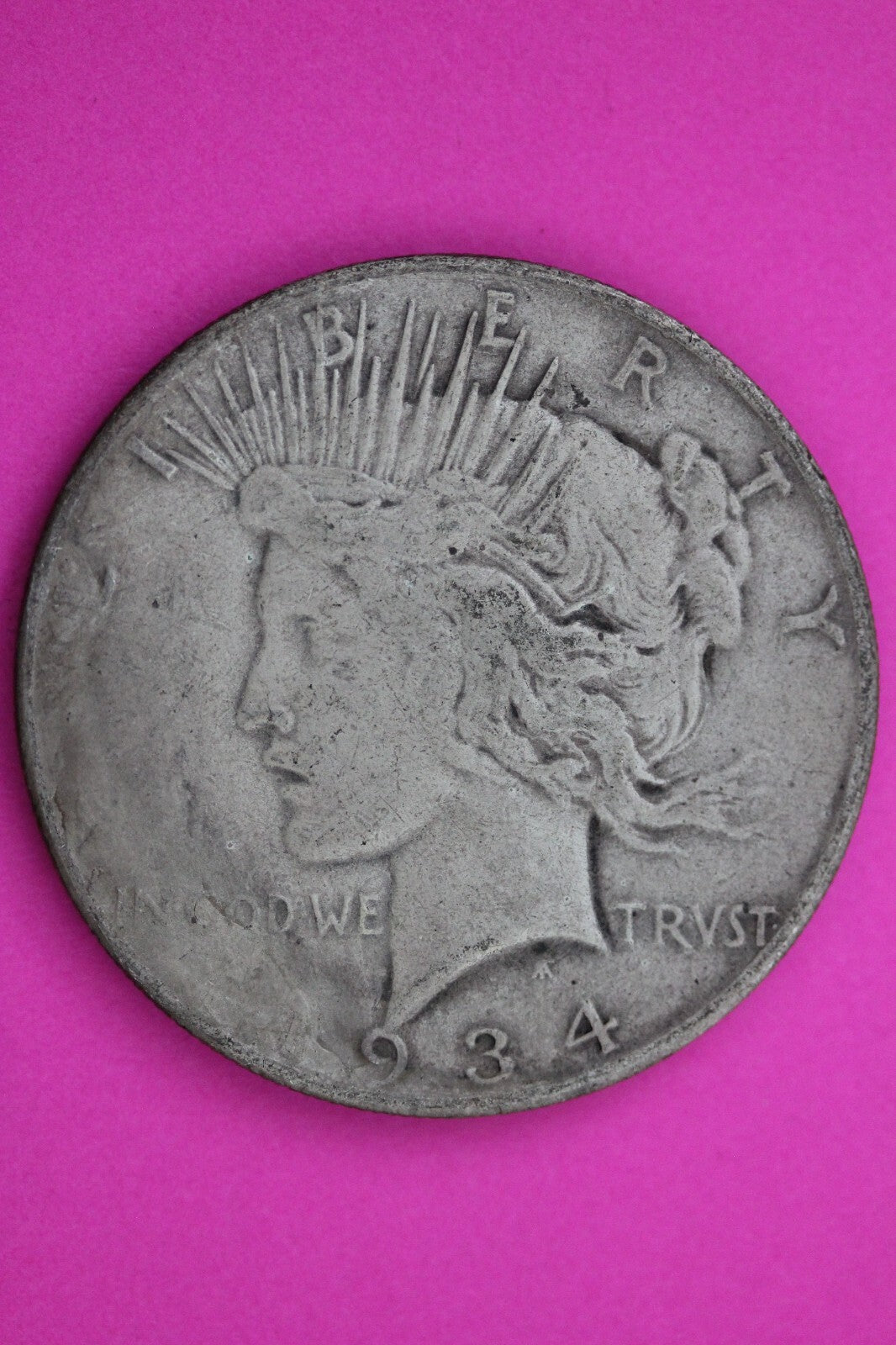 1934 S Liberty Peace Silver Dollar Rare Key Date Coin Guaranteed Authentic  559N