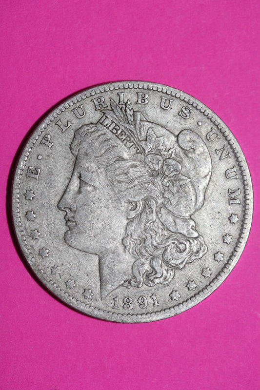 1891 O Morgan Liberty Silver Dollar Guaranteed Authentic & Genuine Coin 1136