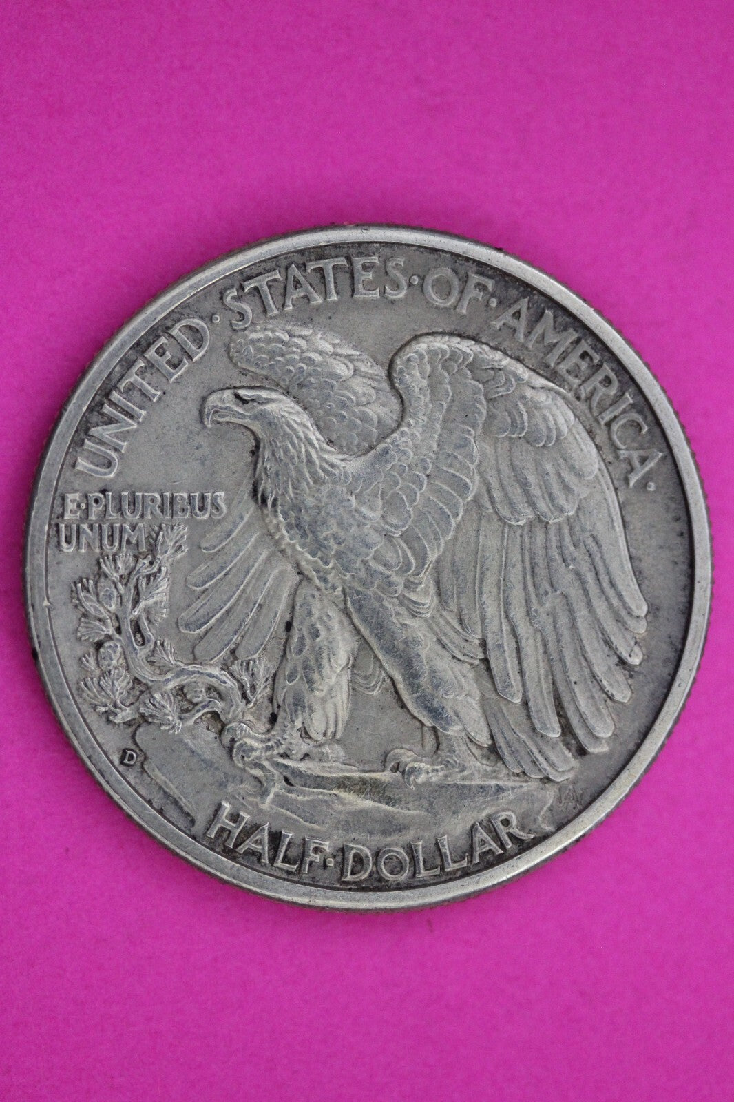 High Grade 1941 D Walking Liberty Silver Half Dollar Guaranteed Authentic 1025