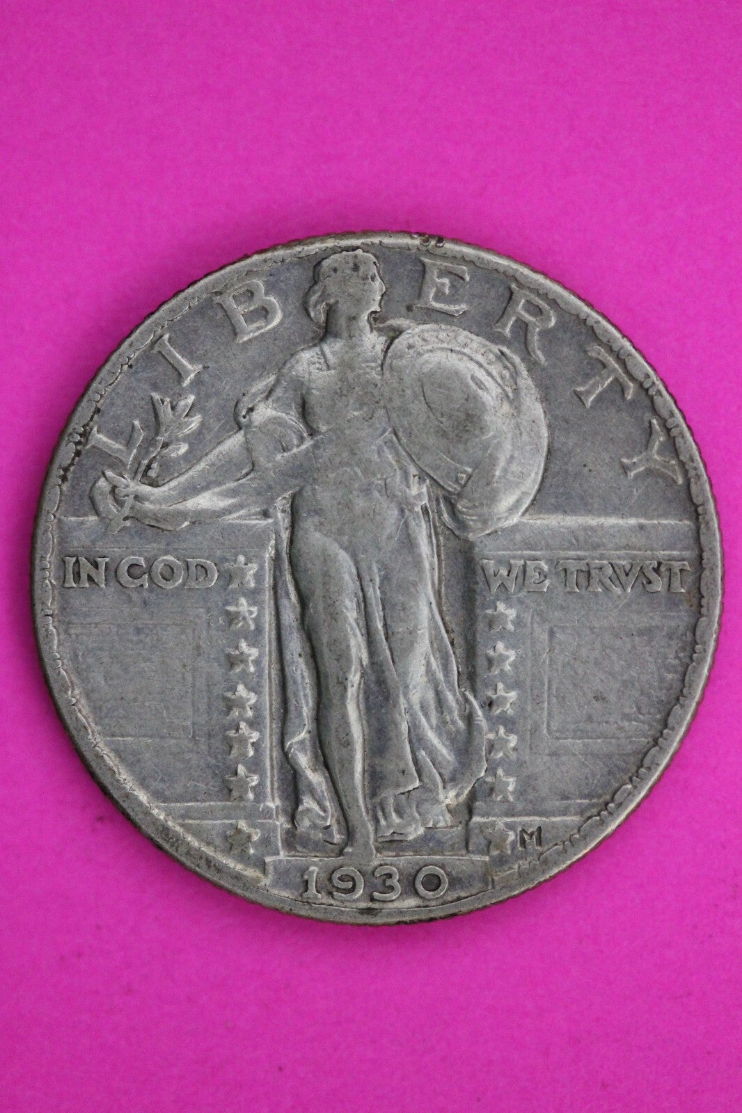 1930 P Standing Liberty Silver Quarter Semi Key Date Coin Exact Coin In Pic 39