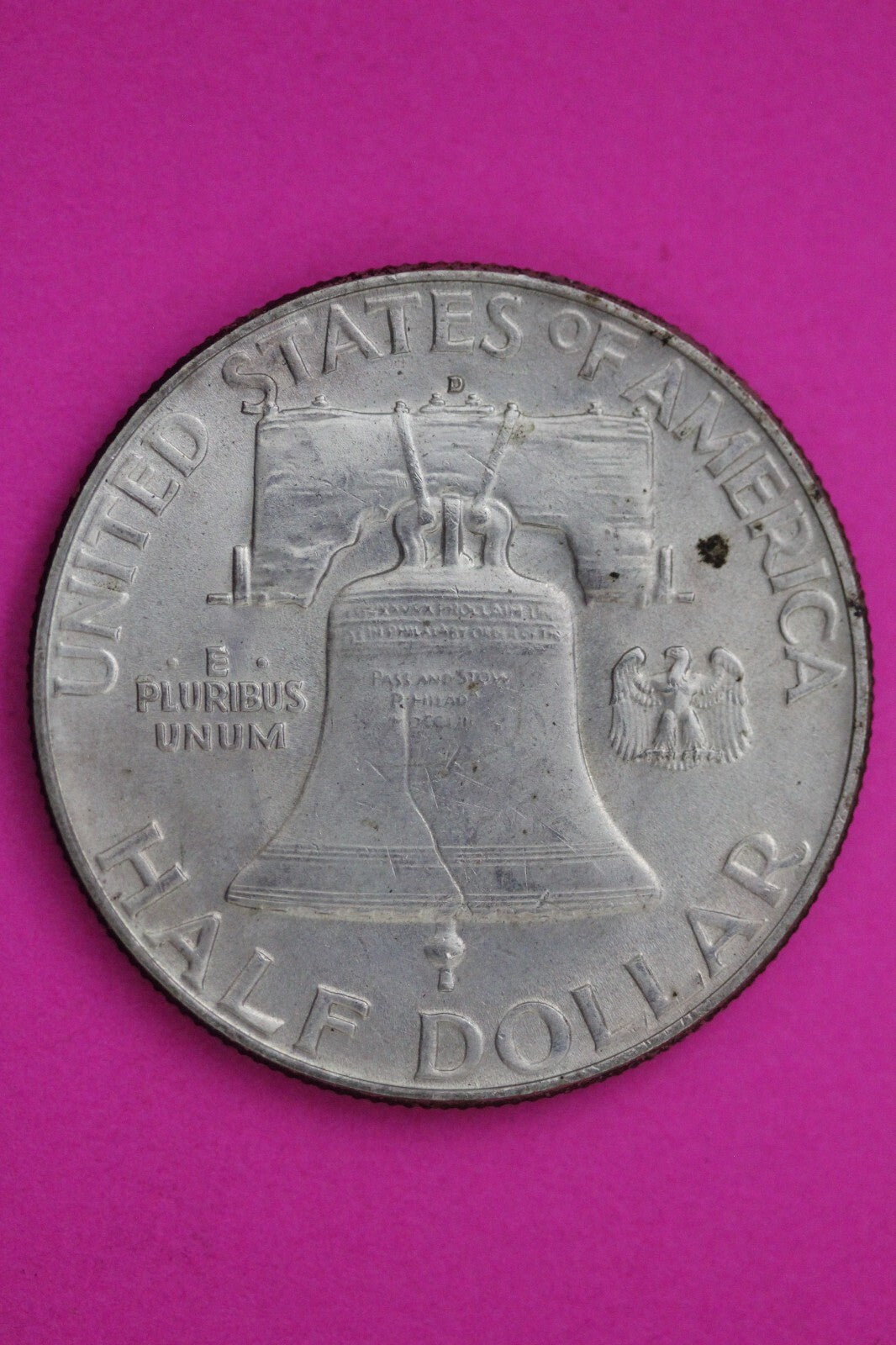 High Grade 1950 D Ben Franklin Silver Half Dollar Guaranteed Authentic Coin 1045