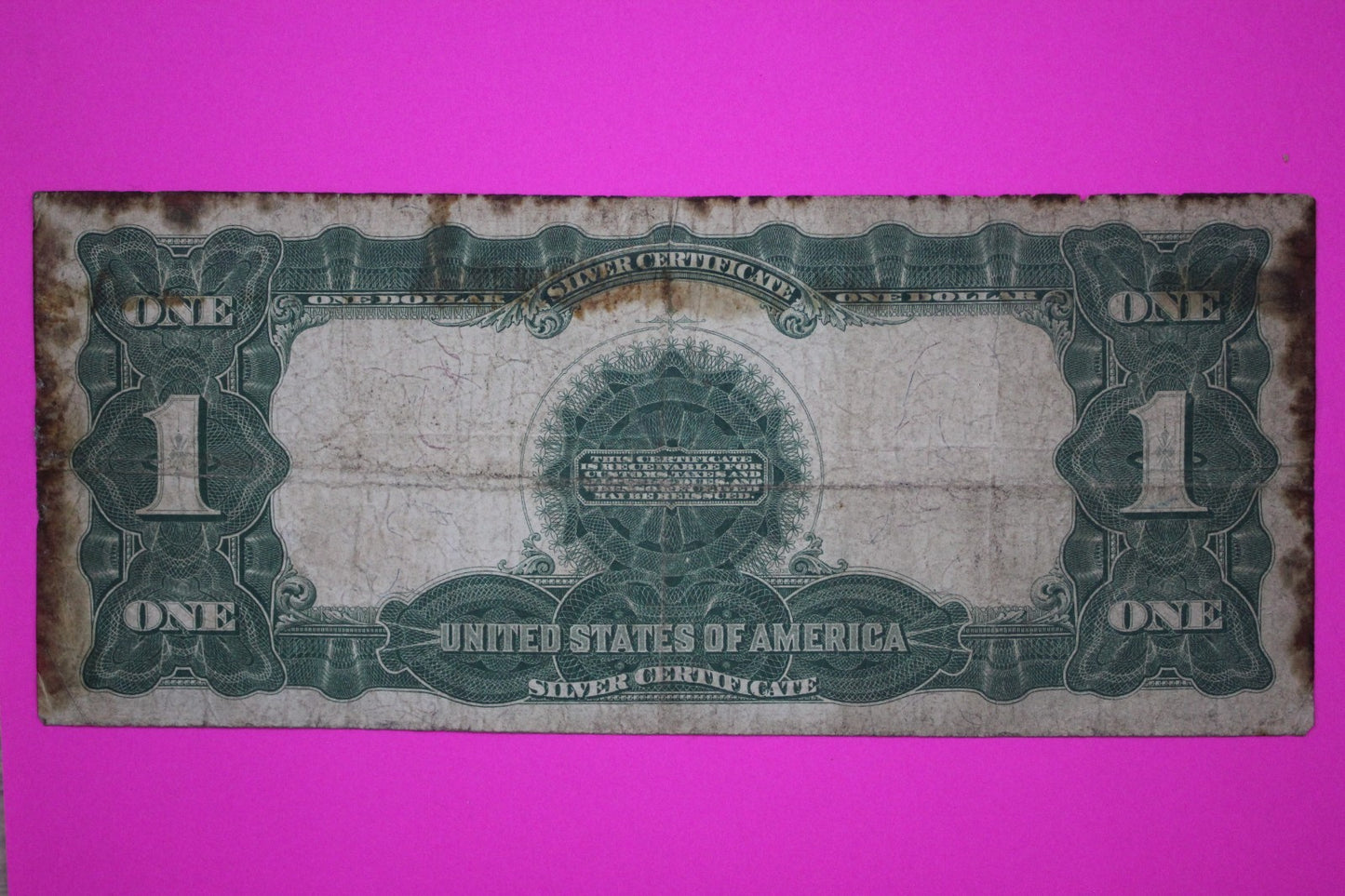 1899 $1 One Dollar Black Eagle Silver Certificate FR 233 Guaranteed Authentic 09