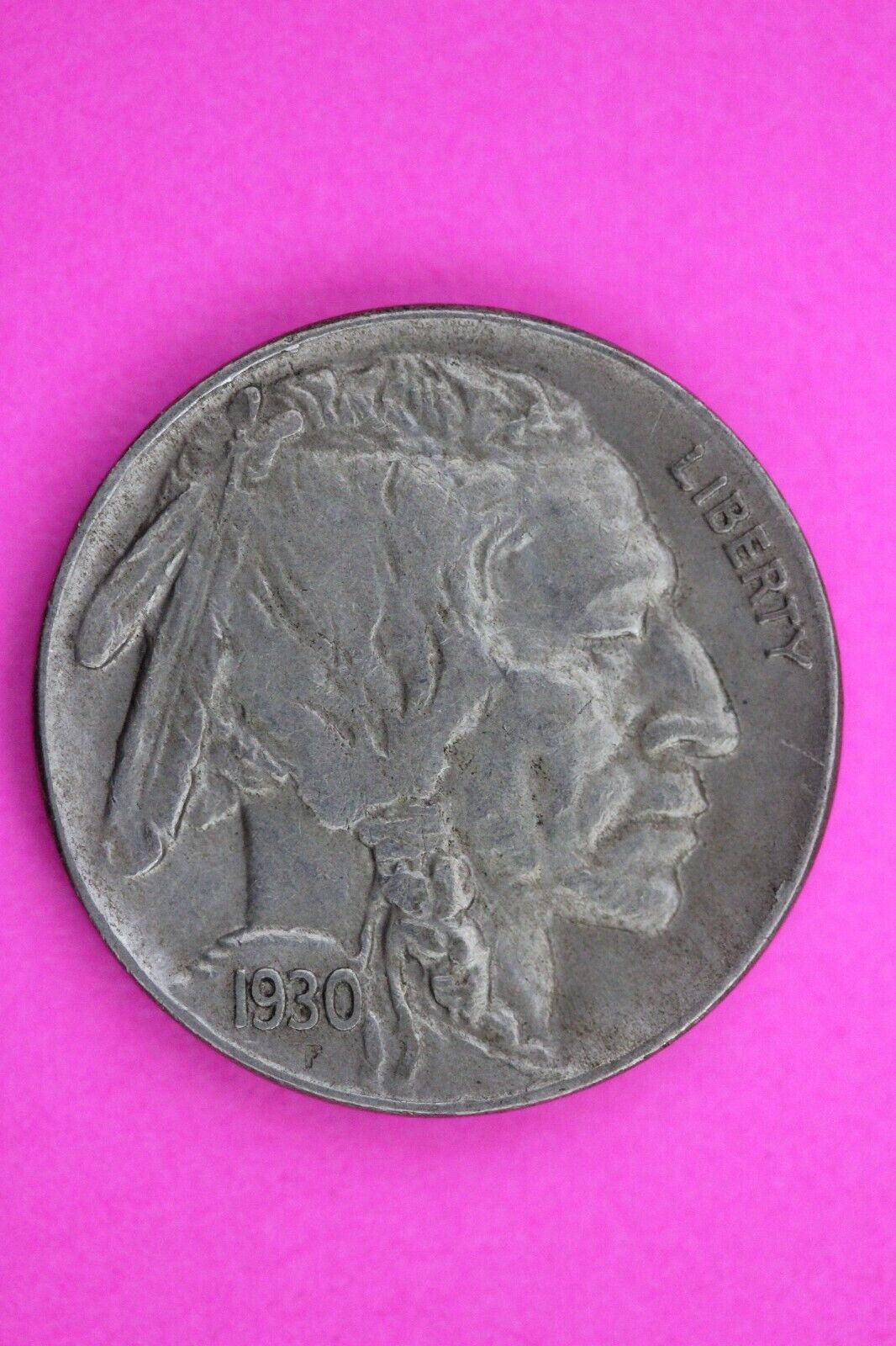 High Grade 1930 S Buffalo Indian Nickel Exact Coin Pictured Philadelphia Mint 12