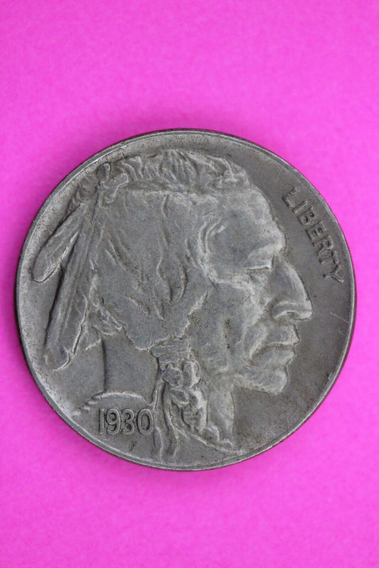 High Grade 1930 S Buffalo Indian Nickel Exact Coin Pictured Philadelphia Mint 12