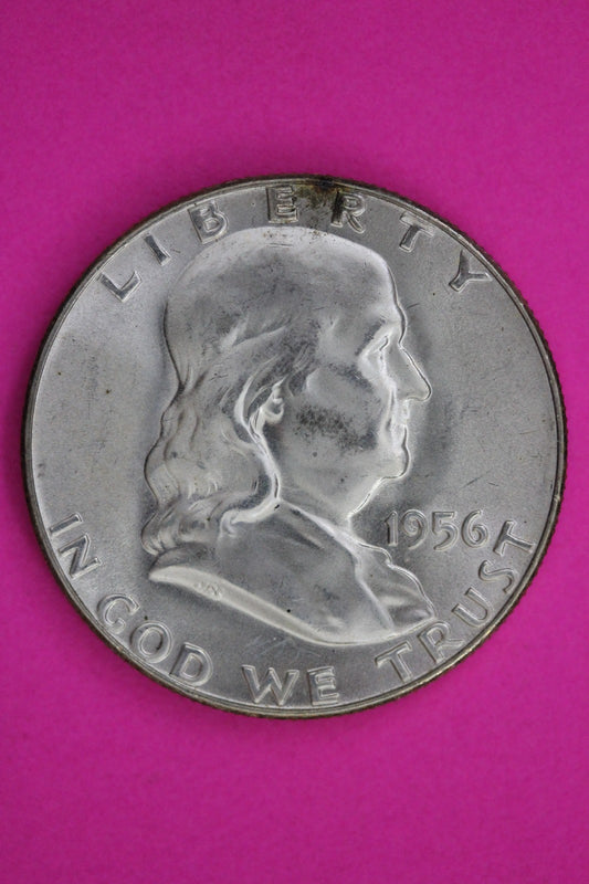 High Grade 1956 P Ben Franklin Half Dollar Silver Coin Guaranteed Authentic 1797