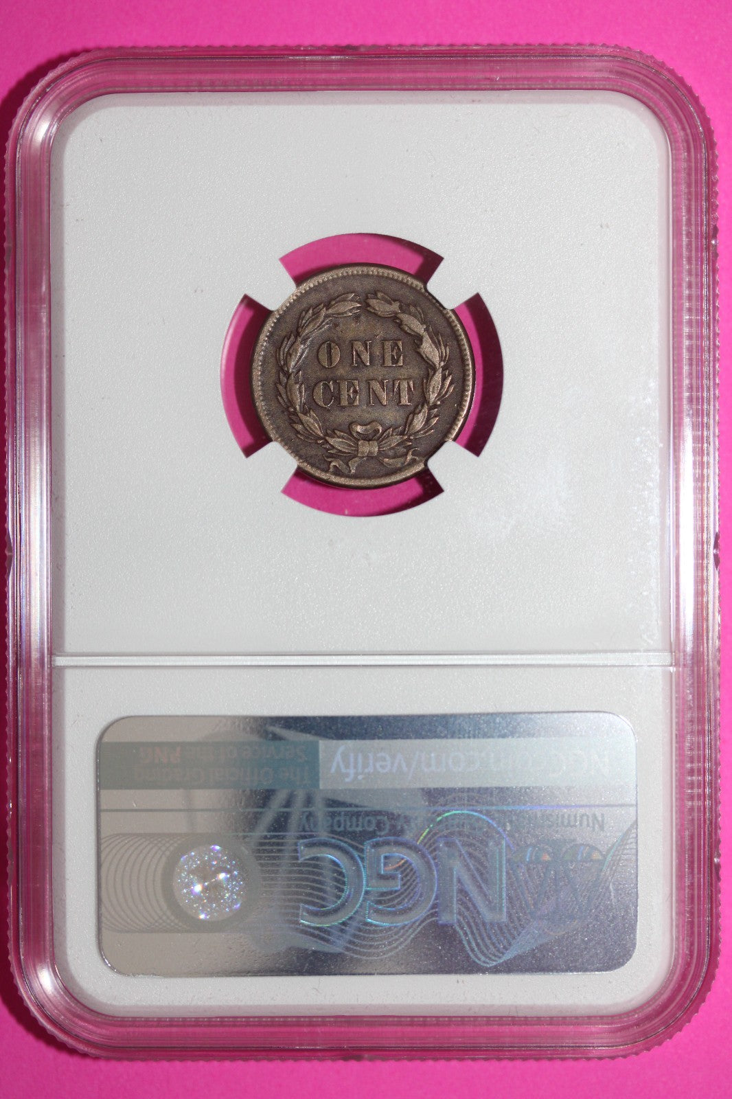 1859 Indian Head Cent Penny AU Details NGC Environmental Damage Certified 911