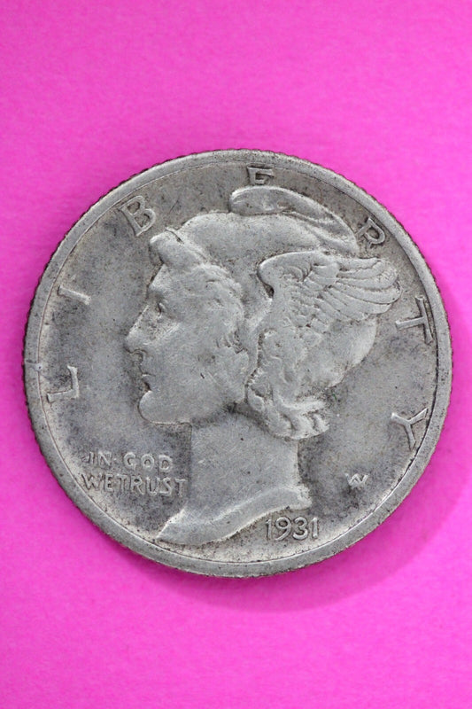 1931 S Mercury Winged Liberty Dime Semi Key Date Exact Same Coin In Pics 59