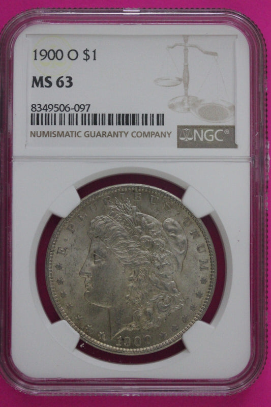 1900 O MS 63 Liberty Morgan Silver Dollar NGC Certified Graded Authentic 696