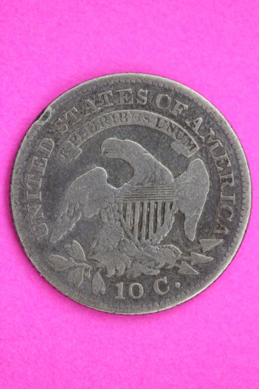 1829 Bust Capped Dime Lady Liberty Silver Coin Guaranteed Authentic Genuine 1301