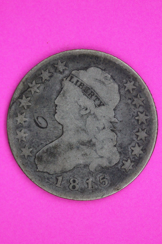 1815 Bust Cap Quarter Lady Liberty Guaranteed Authentic & Genuine Coin 1424