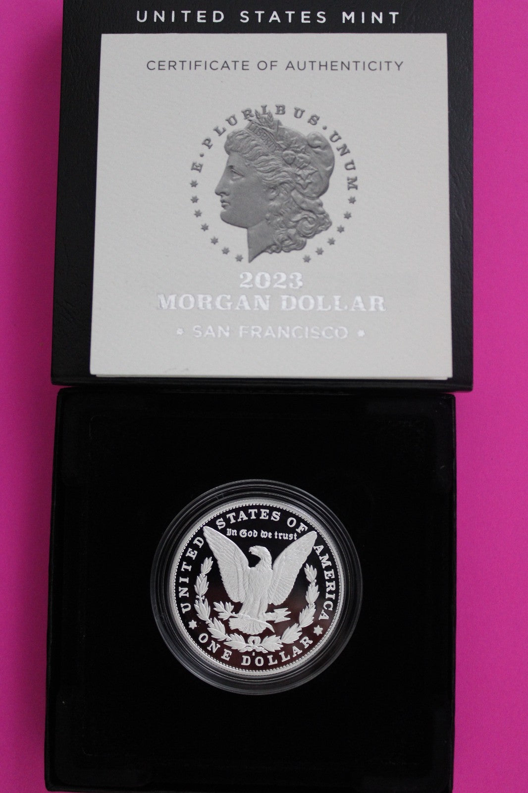 Gem Deep Cameo Proof 2023 S Morgan Silver Dollar .999 Mint Box COA 6063