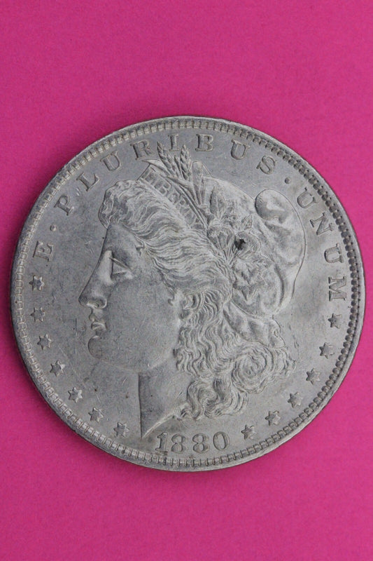 High Grade 1880 O Morgan Lady Liberty Rare Date Silver Dollar Authentic 0336N