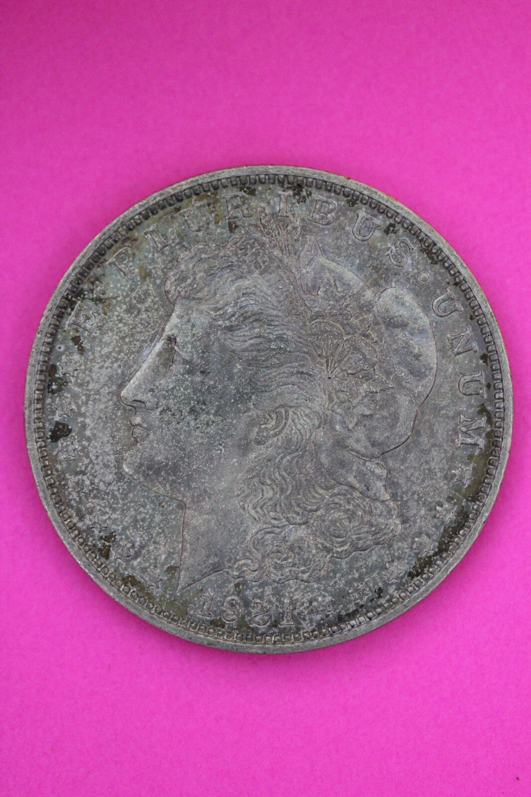 Toned High Grade 1921 D Morgan Liberty Silver Dollar Denver Mint Coin 310