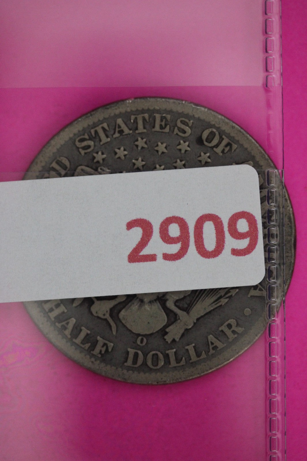 1897 O Barber Liberty Half Dollar Silver Guaranteed Authentic Genuine Coin 2909