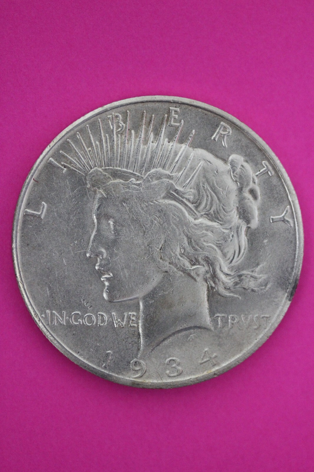 High Grade 1934 S Liberty Peace Silver Dollar San Francisco Semi Key Coin 113