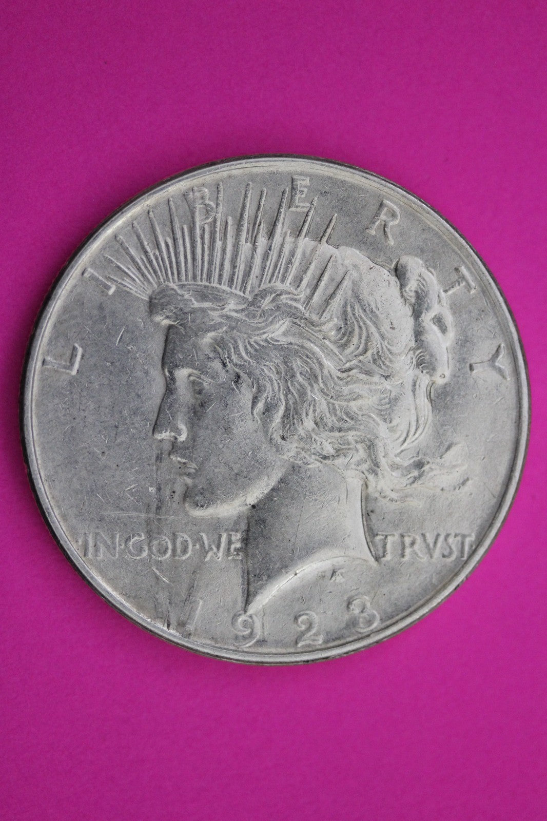 1923 D Peace Silver Dollar LIberty Coin Guaranteed Authentic U.S.A. Seller 1958