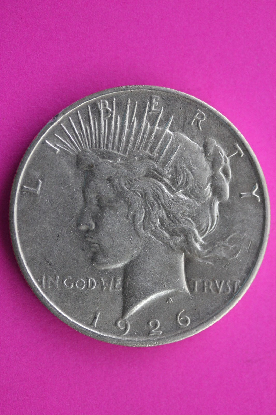 High Grade 1926 S Peace Silver Dollar LIberty Coin Guaranteed Authentic 0372N