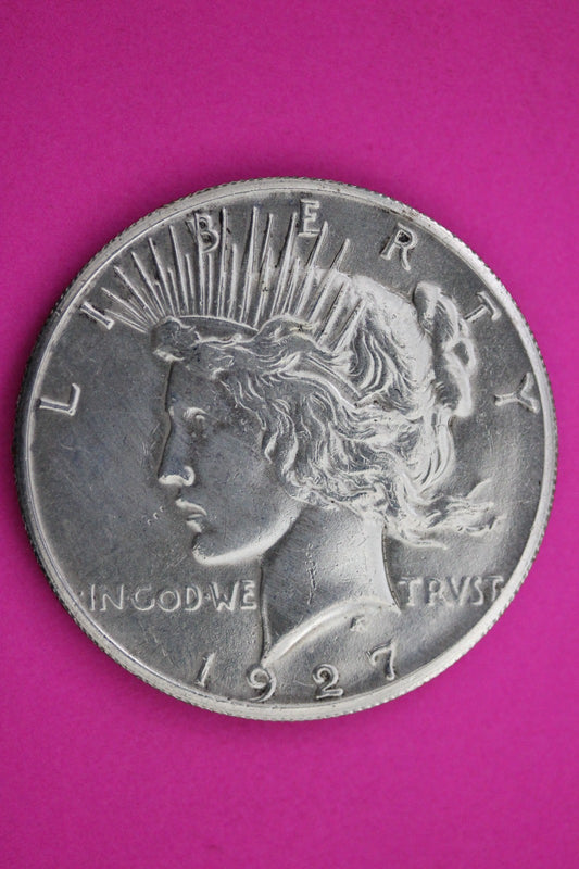1927 P Peace Silver Dollar LIberty Coin Guaranteed Authentic U.S.A. Seller 1944