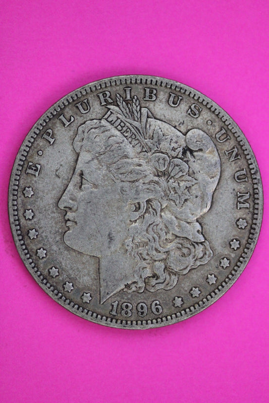 1896 O Morgan Lady Liberty Silver Dollar Key Date Coin New Orleans Mint 396