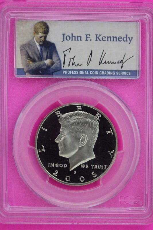 2005 S PR 69 Deep Cameo John Kennedy Clad Half Dollar JFK Label PCGS Slab 351