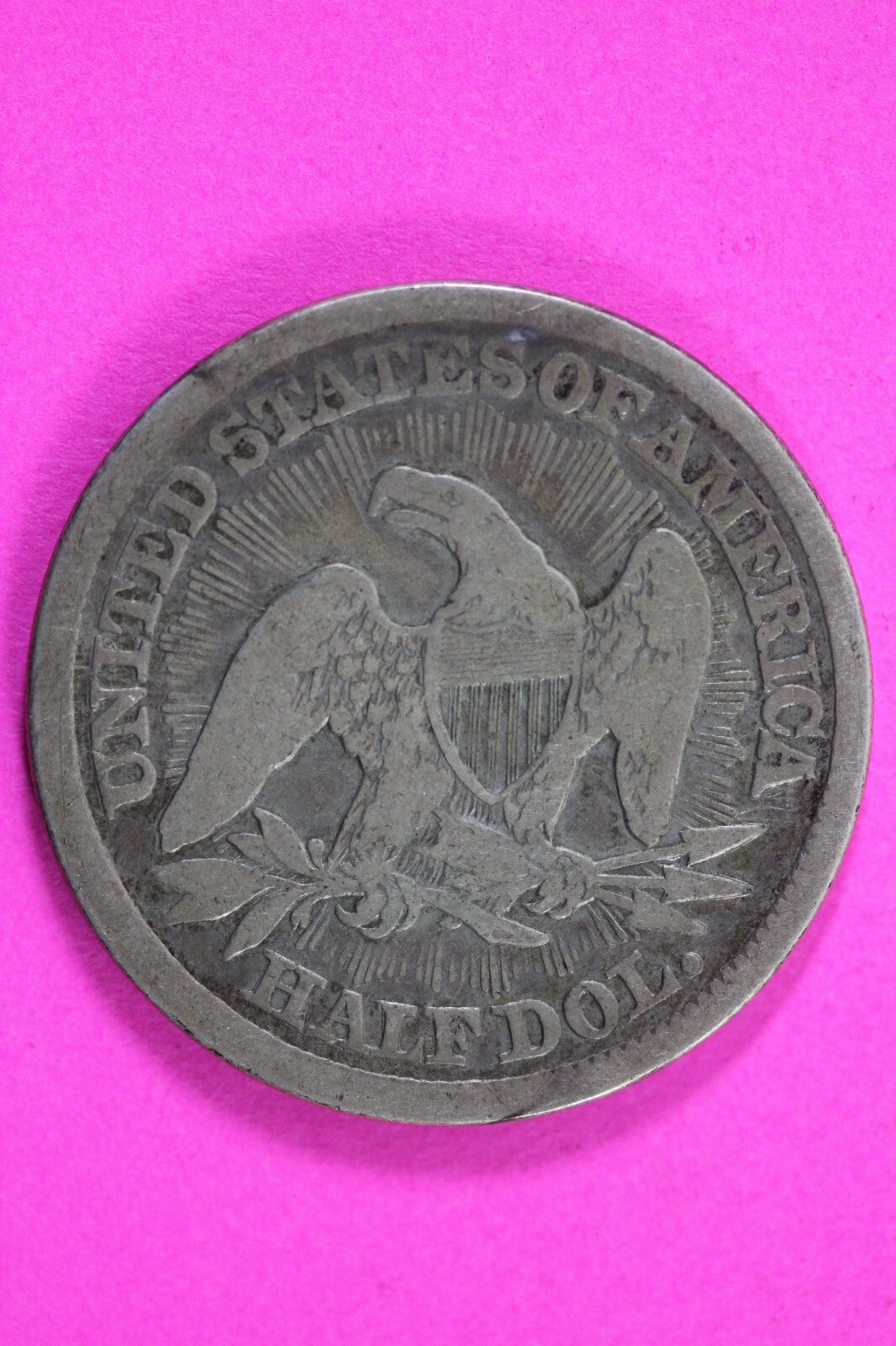 1853 P Seated Liberty Half Dollar Silver Semi Key Date Exact Coin In Pics 28