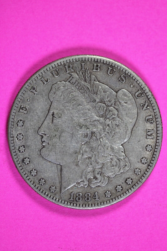 1884 S Morgan Lady Liberty Silver Dollar Rare Key Date Coin San Francisco 258