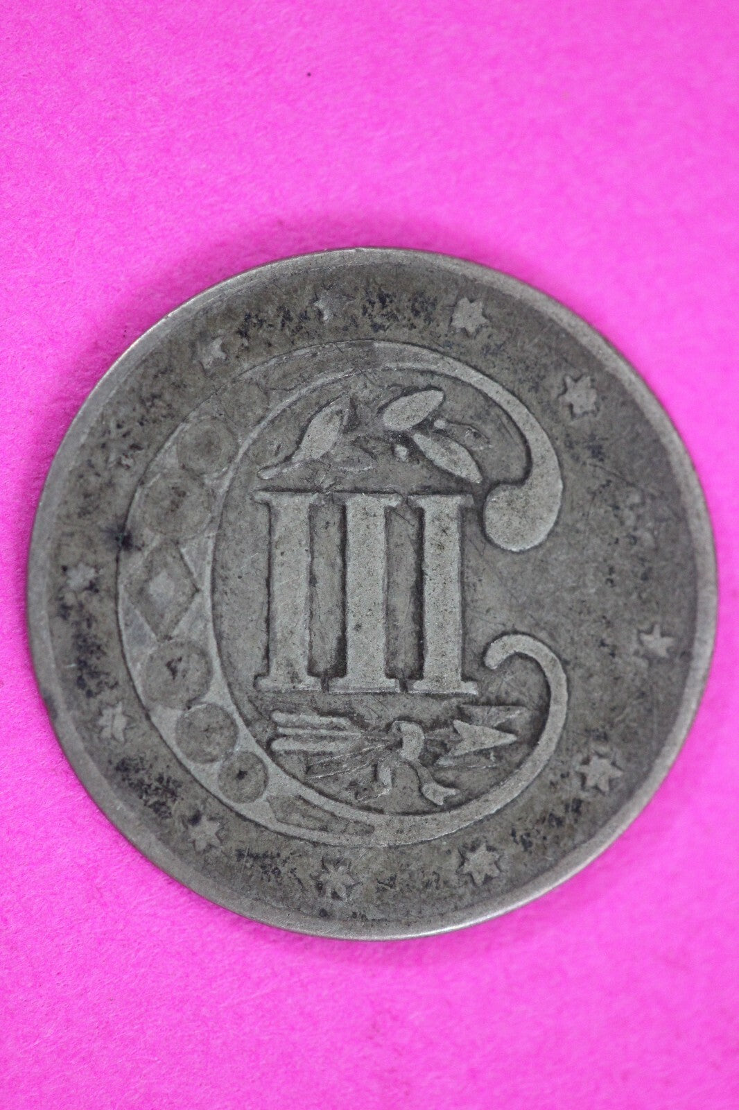 1858 Trime 3 Three Cent Silver Dime Exact Coin Shown In Pics Semi Key Date 95