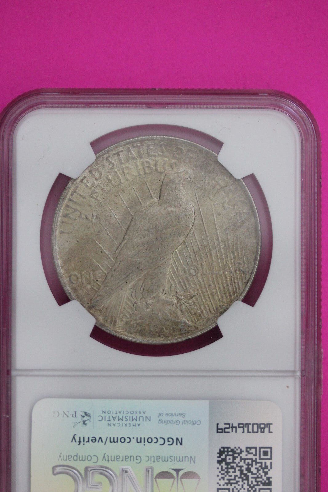 1923 P MS 64 Liberty Peace Silver Dollar NGC Certified Graded Authentic Coin 804