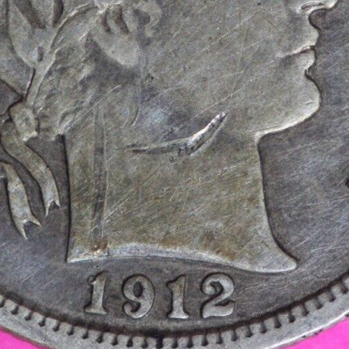 High Grade 1912 P Barber Liberty Dime Scarce Semi Key Date Silver Coin 79