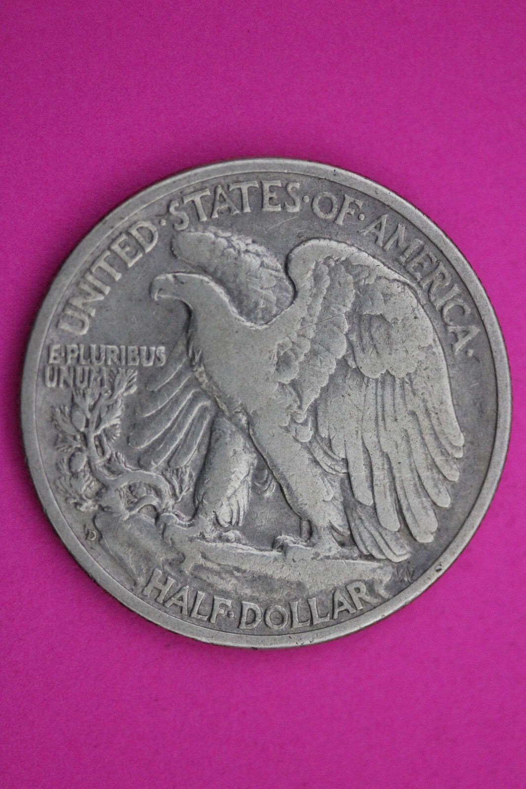 1938 D Walking Liberty Half Dollar Scarce Semi Key Date Silver Walker Coin 0004