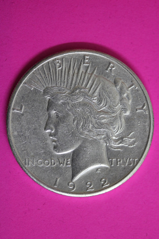 High Grade 1922 S Liberty Peace Silver Dollar San Francisco Mint Nice Luster 166