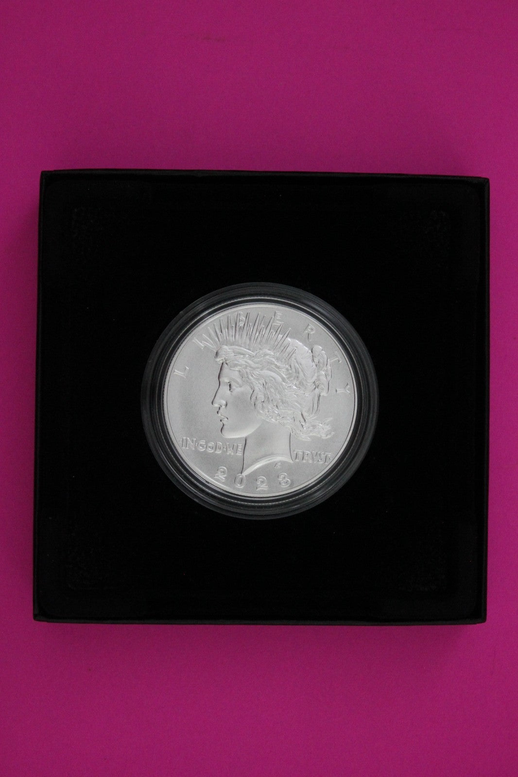 Gem Brilliant Uncirculated 2023 Peace P Silver Dollar 999 Fine Mint Box COA 6099